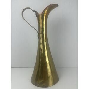 Antique Imperial Russian Hammered Copper Pitcher Ewer Tula Pre-Soviet